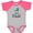 Baseball Heather and Hot Pink, variant on Inktastic Bookworm in Training Reading Boys or Girls Baby Bodysuit