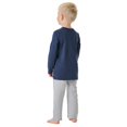 thumbnail image 4 of SCHIESSER Pijama largo para niño, con pierna abierta, algodón, estampado Azul/Gris 128, 4 of 5