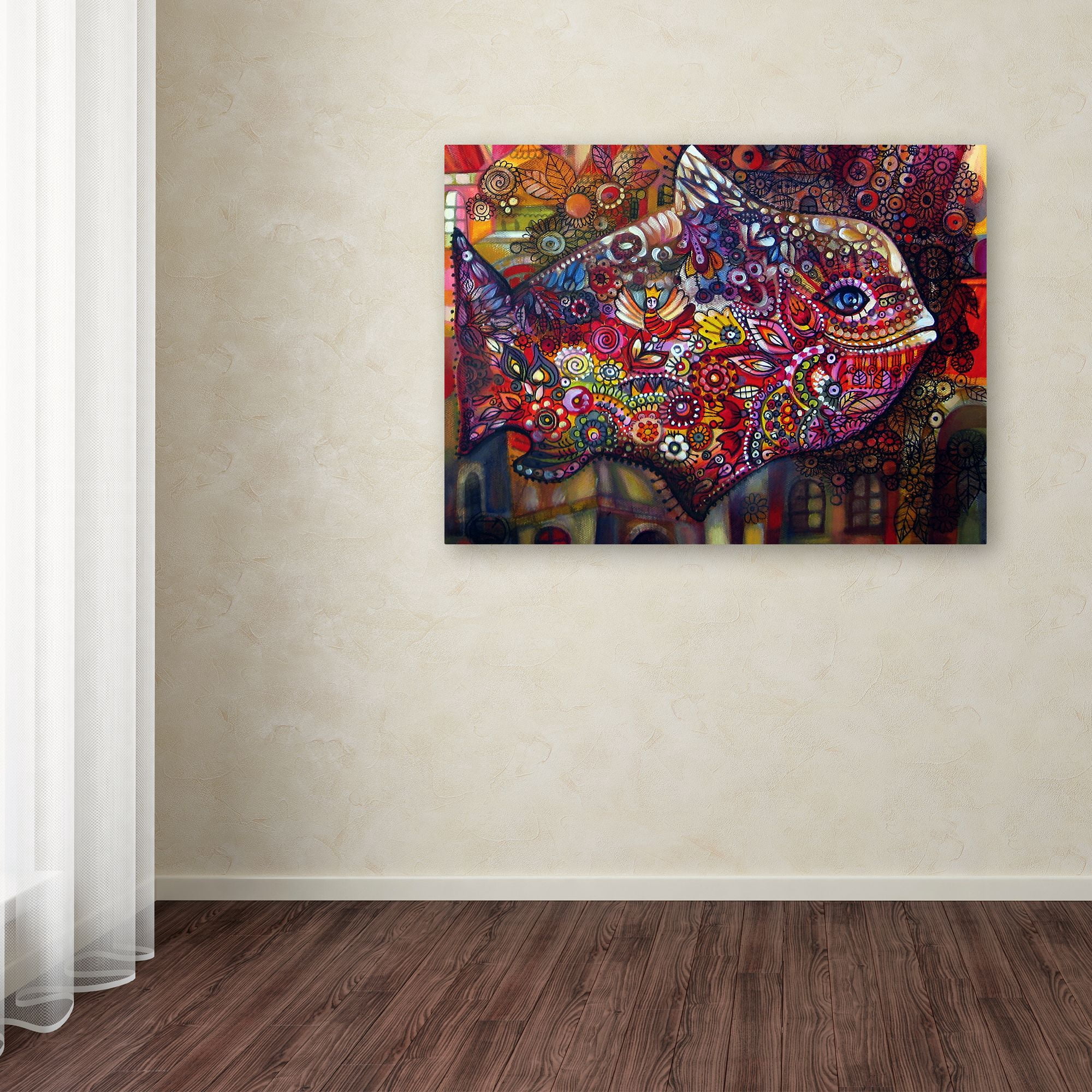Trademark Fine Art 'Magic Fish' Canvas Art by Oxana Ziaka