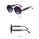 thumbnail image 3 of Gafas de sol redondas de estilo Retro Steampunk para mujeres y hombres, gafas de sol redondas góticas inspiradas, gafas de círculo de Metal, patas dobles de primavera, 3 of 5