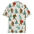 thumbnail image 3 of Mens Polo T-Shirt Christmas Printed Leisure Loose Fit Stylish Relaxed Mens Formal Shirts,Beige,5XL, 3 of 3
