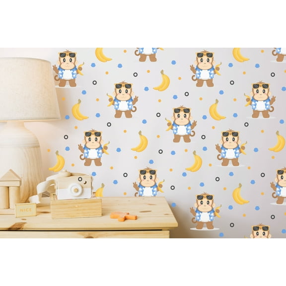 StickersForLife Monkeys Wall Decals, 16-Pack Jungle Theme Stickers se213