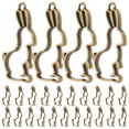 thumbnail image 1 of 25pcs Open Bezel Pendants Metal Rabbit Hollow Frame Pendant Bezels for Earrings Necklace Making, 1 of 8