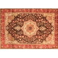 thumbnail image 1 of Ahgly Company Indoor Rectangle Medallion Orange Traditional Area Rugs, 8' x 12', 1 of 1