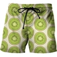 thumbnail image 2 of Pantalones cortos de playa para hombre, informales, con ilusión óptica, estampado 3D, de secado rápido, producto a la moda, novedad de verano Fivean unisex, 2 of 2