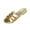 Gold, variant on Women Flats Comfortable Wide Width Cute Slides Summer Casual Walking Pu Leather Shoes Suitable for Daily Use Beaches Gold 41