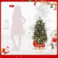 thumbnail image 5 of FOLDLIFE 3ft Pre-Lit Fiber Optic Artificial Christmas Tree with Sleigh Ride Base and Red Berries, Full Prelighted Xmas Tree with USB, 78 LED Lights and 8-Mode Lights, 5 of 7