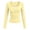 h101_Yellow, variant on Zormilly Long Sleeve Shirts for Women Ribbed Knit Crew Neck Slim Fitted Fall Outfits 2026 Fashion Ruched Basic Tees, S-2XL