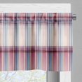 thumbnail image 3 of Buffalo Plaid Window Valance Pack of 2, Modern Timbermen Pattern with Integrating Lines Rectangles Tartan, Rod Pocket Curtain Valances Kitchen Bedroom, 54" X 18",Rose Lilac and Sage Green, 3 of 4