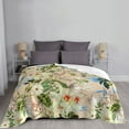 thumbnail image 6 of XMXT Throw Blanket, European Style Pistil Printing Machine Washable Blankets for Sofa, 60 x 50 inches Multicolor, 6 of 9