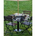 thumbnail image 4 of Boanket Outdoor Tablecloth with Umbrella Hole for Patio/Picnic/Party/Camping, Marble Black Waterproof Table Cloth Square Cover Washable, Ink Painting Modern Abstract Art (54"x 54"), 4 of 7