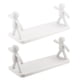 thumbnail image 2 of Multipurpose Storage Shelf Bathroom Hanging Rack for Storage 2Pcs, 2 of 3