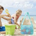 thumbnail image 1 of Bolsa De Juguetes Bolso de playa de malla Bolso de mano de estilo lindo Bolso de recolección para exteriores (Verde claro puro) Likrtyny libre de BPA, 1 of 3