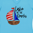 thumbnail image 4 of Inktastic Lake of the Ozarks Sailboat Women's V-Neck T-Shirt, 4 of 5