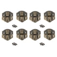 thumbnail image 1 of Pestillo De Hasp Decorativo Antiguo, Broches De Pestillo De Caja De Estilo Retro Para Estuche De Joyería, Hebilla De Hardware Vintage Con Tornillos De Montaje, Maleta Del Cofre, 1 of 7