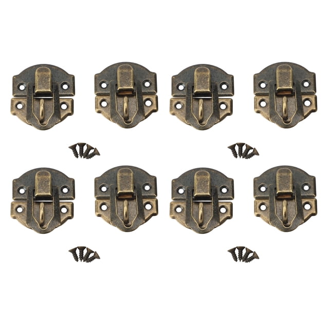 Pestillo De Hasp Decorativo Antiguo, Broches De Pestillo De Caja De Estilo Retro Para Estuche De Joyería, Hebilla De Hardware Vintage Con Tornillos De Montaje, Maleta Del Cofre