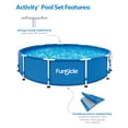 thumbnail image 5 of Funsicle 36” SureStep Pool Ladder with 12' x 30" QuickSet Inflatable Pool, 5 of 12