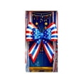 thumbnail image 2 of Patriotic American Flag Door Curtain Backdrop for 4th of July, Nylon Spandex Fabric Hanging Banner with Grommets and Rope, Independence Day Decorations for Front Door Wall Porch Photo Booth Party, 2 of 6