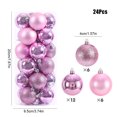 thumbnail image 3 of Decoración del árbol de Navidad Bola de Navidad grande irrompible de 4cm, bola de Navidad brillante para vacaciones, 24 Uds., 3 of 6