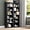 2-Black, variant on FANRAL 75" Tall Bookshelf with 6 Tier,2 Adjustable Shelving, Vertical Narrow Storage Organizer, Freestanding Display Shelf for Home Living Room Bedroom Office,White Bookcase