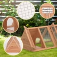 thumbnail image 2 of Phonjoroo Wooden Ventilated Chicken Coop for 2 Chickens, Brown, 2 of 7