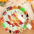 thumbnail image 5 of HomeKingdee Thanksgiving Oval Plates,Disposable Dinner Plates Give Thanks Party Platters Thanksgiving Dinnerware, Autumn Fall Harvest Decor Event Supplies, 5 of 6