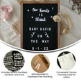 thumbnail image 6 of Merrick Lane Torched Wood 12"x17" Letter Board Set with Black Felt Facing, 389 Letters Including Numbers, Symbols, Icons and a Canvas Carrying Case, 6 of 11