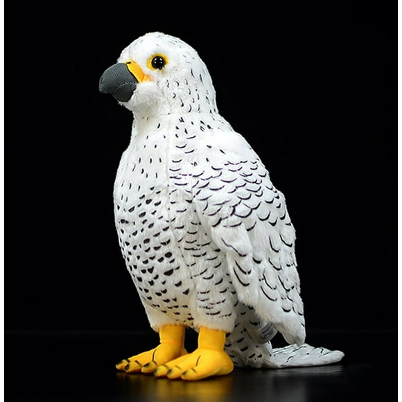 Simulation White Pigeon Stuffed Animal Toy - 10 Inch Rock Pigeon Toys Cute Pigeon As Gift For Kids (Spear Falcon)