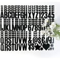 thumbnail image 6 of 400 Pcs 24 Sheets Large Letter Mailbox Stickers 2.5 Inches Black Alphabet Number Self Adhesive Sticker for Bulletin Board, Classrooms, Scrapbooking, Poster Board, Wall Vinyl Stick On Letter, 6 of 7