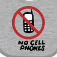 thumbnail image 4 of Inktastic No Phones Boys or Girls Baby Bib, 4 of 4