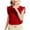 Red, variant on HAiming Girls Ruffle Sleeveless Cute T Shirt Kids Summer Solid Color Tops Loose Crewneck Pullover Casual Tees