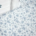 thumbnail image 4 of Lush Decor 100% Polyester Mirabelle Watercolor Floral Reversible Quilt Blue/Coral 3Pc Set Full/Queen, 4 of 7