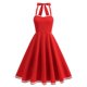 thumbnail image 2 of mfyjkho Vestidos de verano para mujer, Vestido informal de lunares con cuello en V y cordones para mujer Vestidos de fiesta para mujer s, 2 of 9