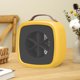 thumbnail image 2 of Mini ventilador de calefacción eléctrica de 500 W con asa, soplador de aire caliente de escritorio (amarillo) Likrtyny Eléctricas, 2 of 7