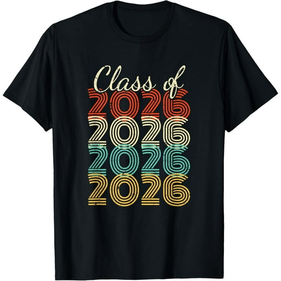 t-shirt Class of 2026 Senior 2026 Graduation T-Shirt mens t shirt，black，women，funny，misfits，men，journey