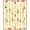 Yellow Red Cream, Pattern 8, variant on ODIKA Classroom Pencil Schoolgirl Tossed Polka Dot School Abstract for Playroom, Bedroom, Reading Nook, Pet Friendly & Kids Safe Play