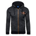 thumbnail image 2 of DPTALR Automne Hiver Casual Fermeture Éclair Pull à Manches Longues Sweat à Capuche Manteau, 2 of 3