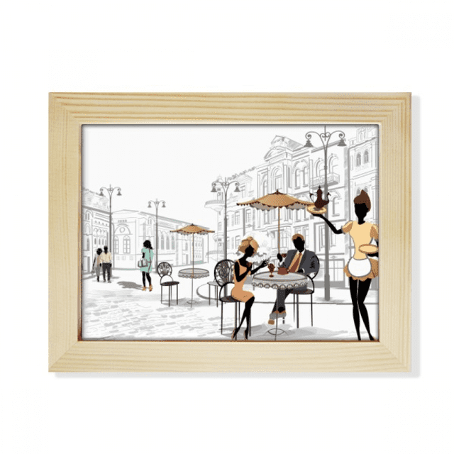 Vacances Rue France Repère Photo Cadre Photo Art Décoration Peinture 6 X 8 Pouces