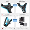 thumbnail image 2 of Motorcycle Helmet Chin Bracket for GOPRO, Motorcycle Helmet Camera Mount Chin Bracket Support Bracket for GOPRO9, Action Camera Chin Bracket Camera Accessories - Black, 2 of 5