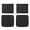 4PCS-BLACK, variant on 4Pcs Outdoor Cushion Covers, Patio Cushion Slipcovers Replacement with Zipper for Outdoor Furniture, Covers Only