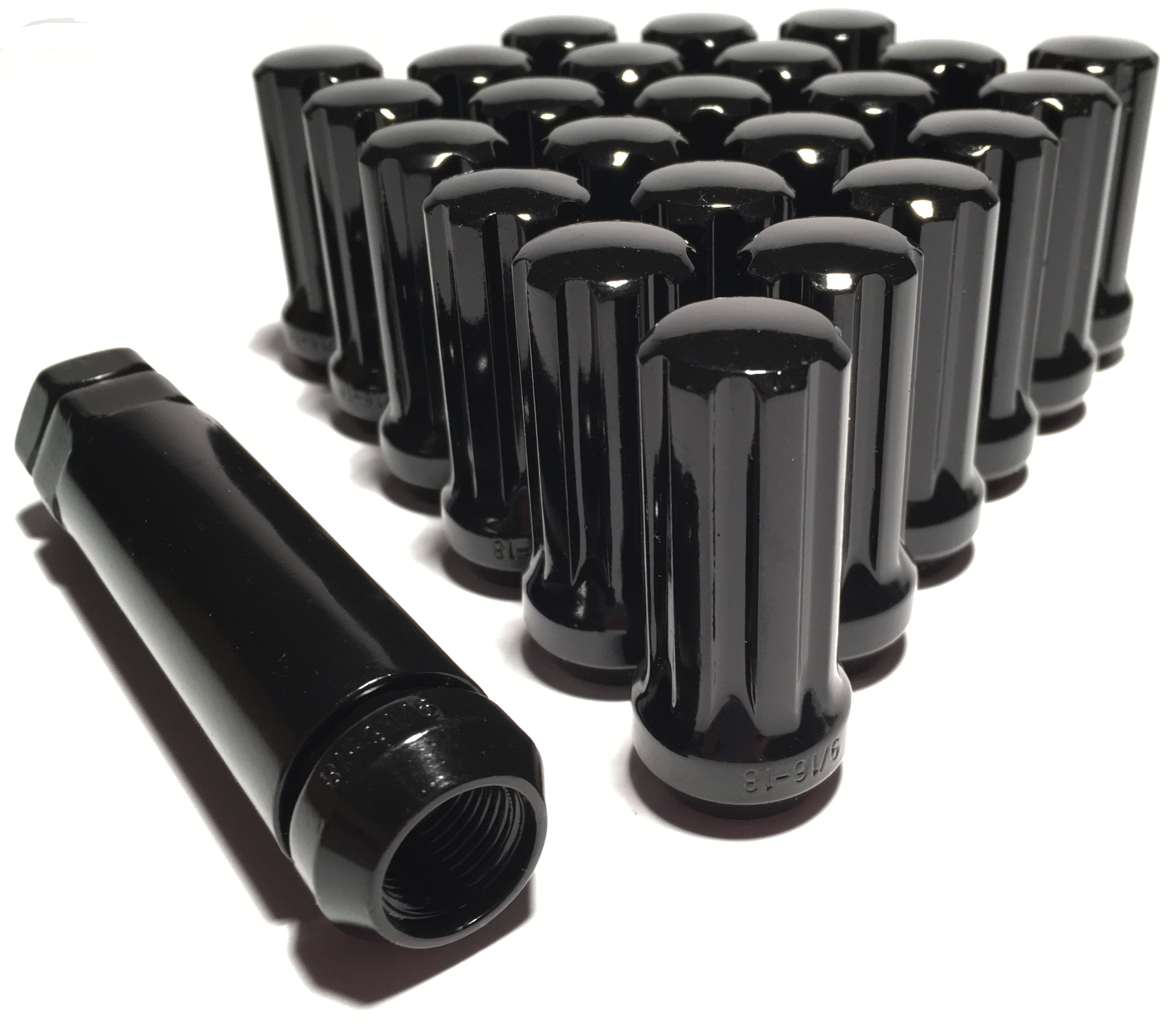 Tires & Wheels Automotive KSP 32PC 9/16 18 Thread BLACK TRUCK 7 SPLINE