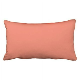 Coral colored top outdoor pillows