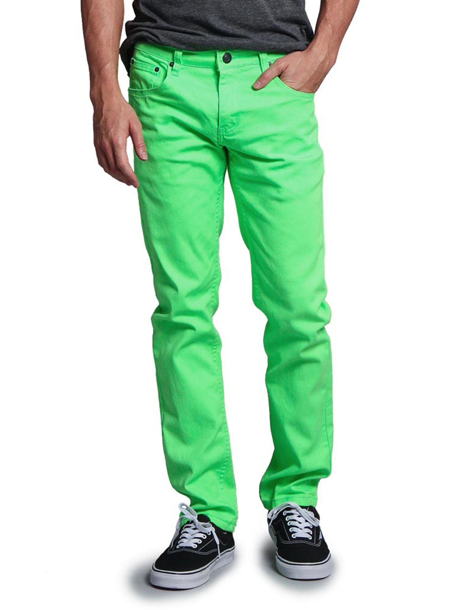 Victorious Men's Spandex Color Skinny Jeans Stretch Colored Pants   DL937-PART-1 
