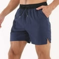 thumbnail image 2 of cfhntfmh Running Shorts for Men Soft Elastic Waisted Color Block Summer Shorts Workout Athletic Activewear Clothes, 2 of 7