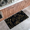 thumbnail image 3 of DragonBtu Anti Fatigue Mats for Kitchen Floor, Floral Small Golden Kitchen Runner Rug Absorbent Resist Dirt Kitchen Carpet, Door Standing Mat, Kitchen Sink Mat, 3 of 6