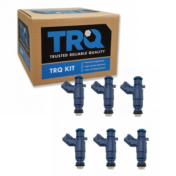 TRQ Engine Fuel Injector 6pc Kit for Cadillac Chevy Pontiac Saturn Suzuki New FIA60445 Fits select: 2008-2009 CADILLAC CTS, 2008-2012 CHEVROLET MALIBU