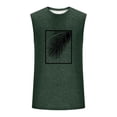 thumbnail image 4 of Yaoyar Mens Tank Tops Casual Summer Beach Vacation Hawaiian Graphic Muscle Gym Palm Tree Sleeveless Tee Shirts, 4 of 5