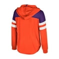 thumbnail image 3 of Girls Youth Colosseum Orange Clemson Tigers Reflection Hoodie Long Sleeve T-Shirt, 3 of 3