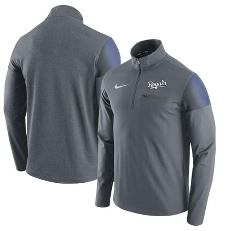 - Kansas City Royals Nike Elite Half-Zip Pullover Jacket - Gray