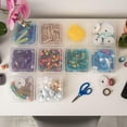 thumbnail image 4 of Small Plastic Hobby Art Craft Supply Organizer Storage Box with SnapTight Closure Latch Art Satchel Storage Case for Ribbons Beads Sticker Yarn and Ornaments Stackable Cl, 4 of 5